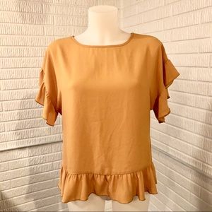 Allison Joy Mustard Blouse